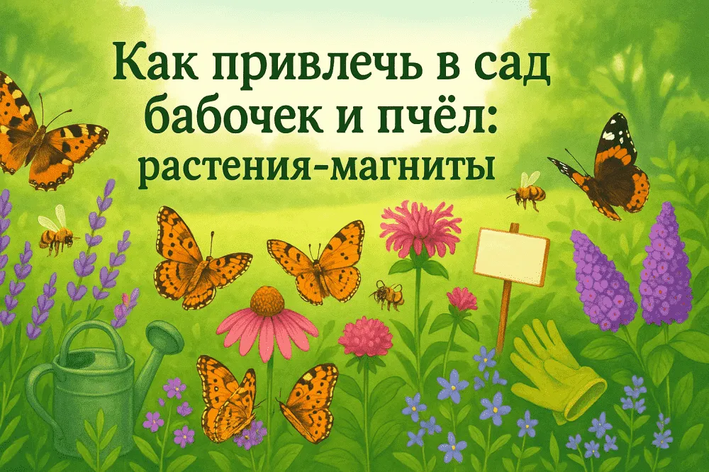 Как привлечь в сад бабочек и пчёл: растения-магниты