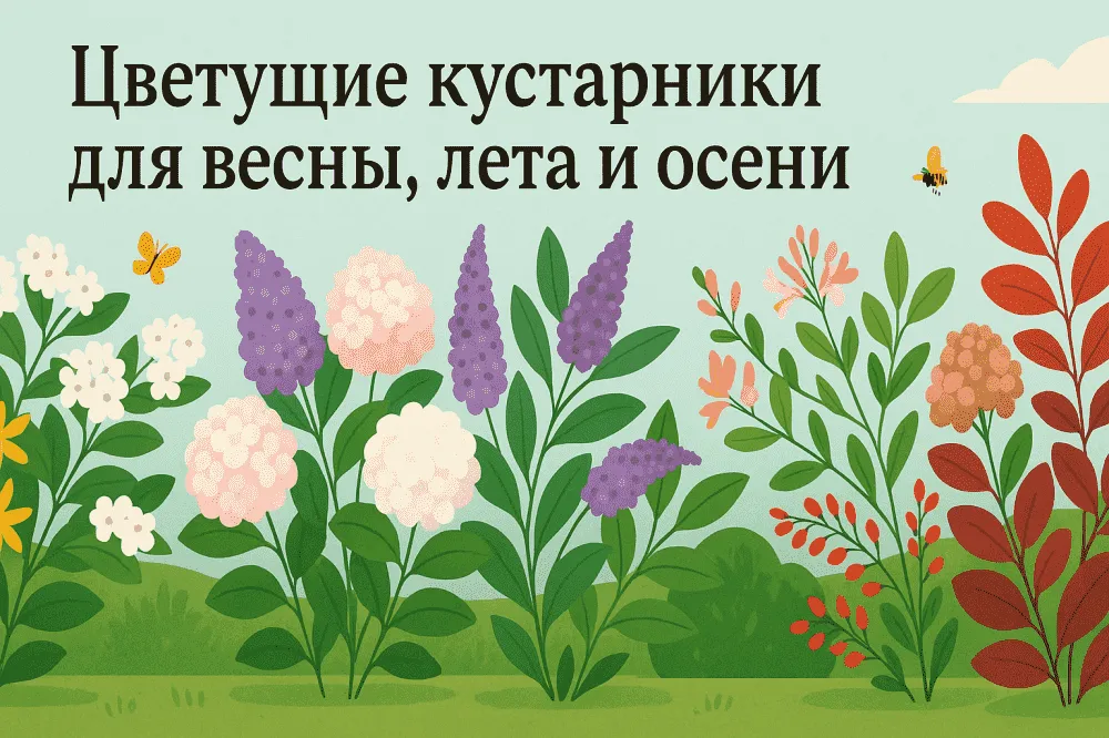 Цветущие кустарники для весны, лета и осени: создаём непрерывный цветник